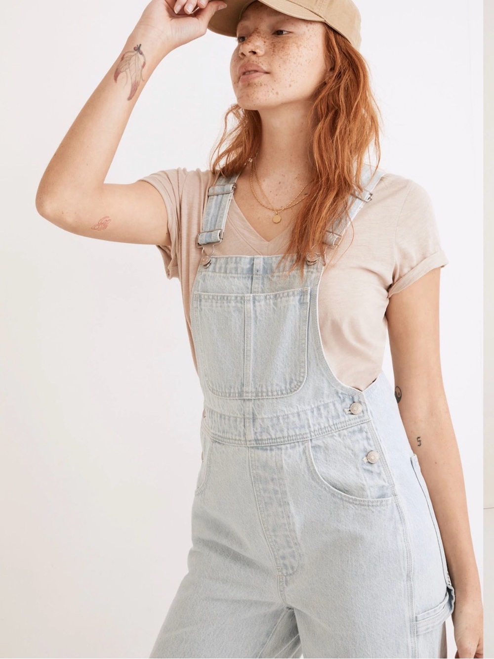 Madewell Denim Oversized Carpenter Overalls in Bretton Washington Size Large